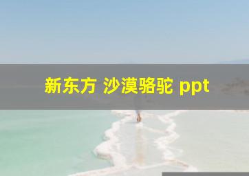 新东方 沙漠骆驼 ppt